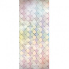 Dverová fototapeta - DV0376 - Klasické trojuholníky – dúhové