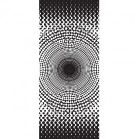 Dverová fototapeta - DV0385 - Čiernobiely kruh