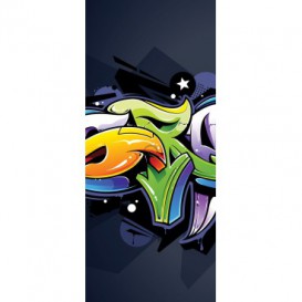 Dverová fototapeta - DV0389 - Nápis grafity