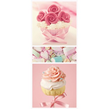 Dverová fototapeta - DV0391 - Cukrovinky – ružové