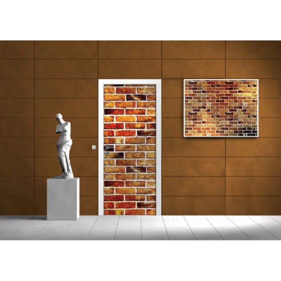 Dverová fototapeta - DV0394 - Tehlová stena