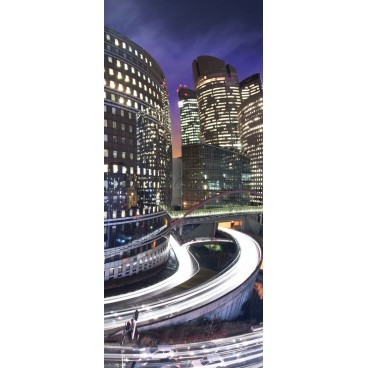 Dverová fototapeta - DV0073 - Mesto zrýchlené