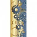 Dverová fototapeta - DV0472 - Modro zlatý ornament