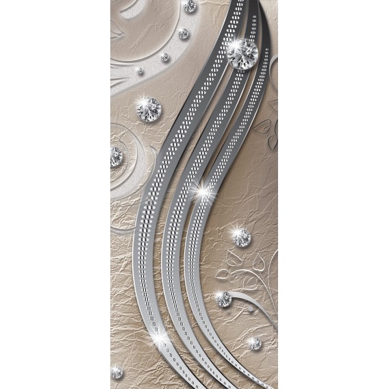 Dverová fototapeta - FT3432 - Hnedo diamantový ornament