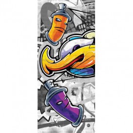 Dverová fototapeta - DV0514 - Grafity