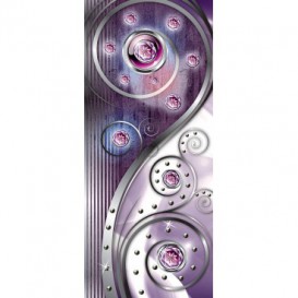 Dverová fototapeta - FT3490 - Fialový ornament