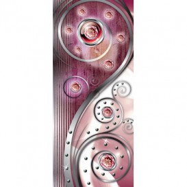 Dverová fototapeta - FT3488 - Ružový ornament