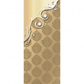 Dverová fototapeta - DV0556 - Hnedý barokový vzor