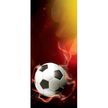 Dverová fototapeta - DV0652 - 3D futbalová lopta