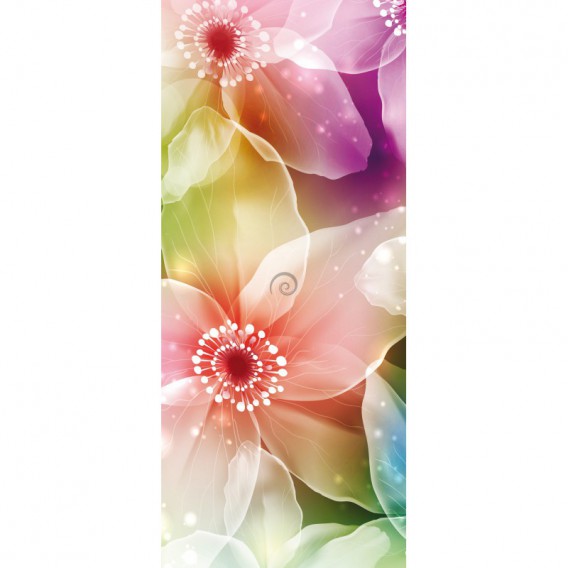 Dverová fototapeta - DV0183 - Farebné kvety