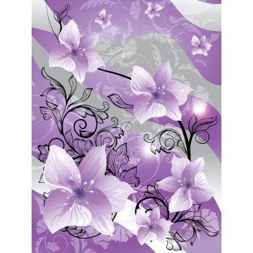 Fototapeta panel - PL0075 - Fialové kvety