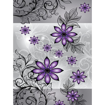 Fototapeta panel - PL0085 - Fialové kvety