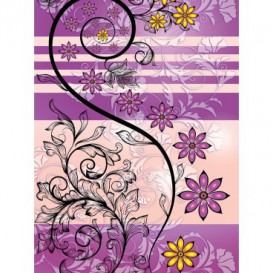 Fototapeta panel - PL0097 - Kvetovaný ornament – ružový