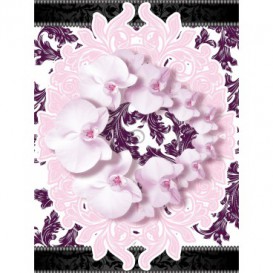 Fototapeta panel - PL0127 - Kytica kvetov - fialová