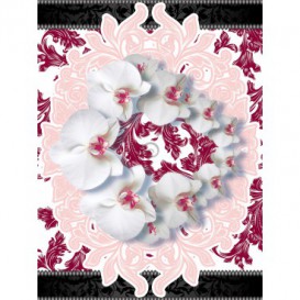 Fototapeta panel - PL0129 - Kytica kvetov – ružová