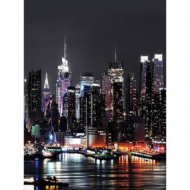 Fototapeta panel - PL0130 - New York v noci