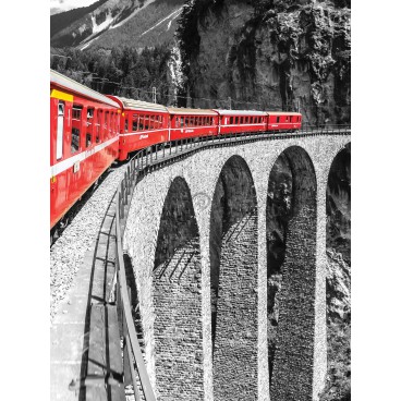 Fototapeta panel - PL0145 - Glacier Express ve Švýcarsku