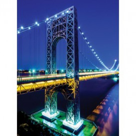 Fototapeta panel - PL0172 - Manhattan most – modrý