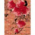 Fototapeta panel - PL0226 - Červené ruže na tehlovom pozadí