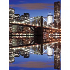 Fototapeta panel - PL0245 - Brooklynský most v noci