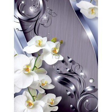 Fototapeta panel - PL0315 - Orchidea na fialovom pozadí
