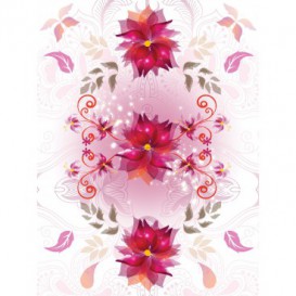 Fototapeta panel - PL0347 - Abstraktný ružovo fialový kvet