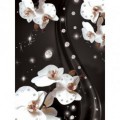 Fototapeta panel - PL0385 - Biele kvety na sivom pozadí