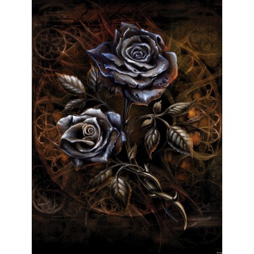 Fototapeta panel - PL0403 - Kovové ruže – hnedé