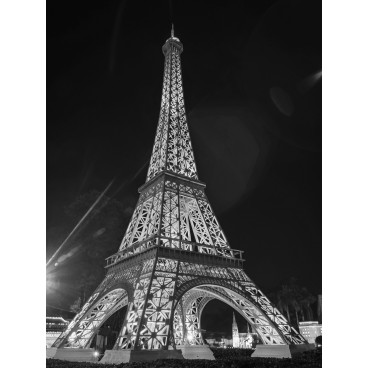 Fototapeta panel - PL0427 - Eifelová veža čierno biela