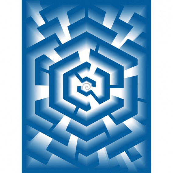 Fototapeta panel - PL0446 - 3D- Labyrint – modrý