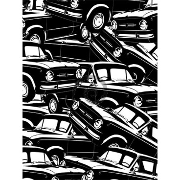 Fototapeta panel - PL0455 - Retro autá čierne