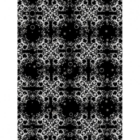 Fototapeta panel - PL0501 - Indický vzor – čierny