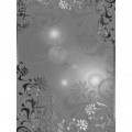 Fototapeta panel - PL0544 - Strieborný ornament na sivom pozadí