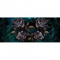 Panoramatická fototapeta - FT2258 - Kovové ruže – modré