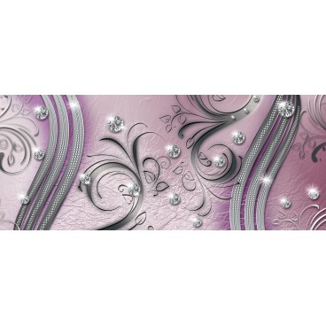 Panoramatická fototapeta - FT4453 - Diamantový ornament – ružový
