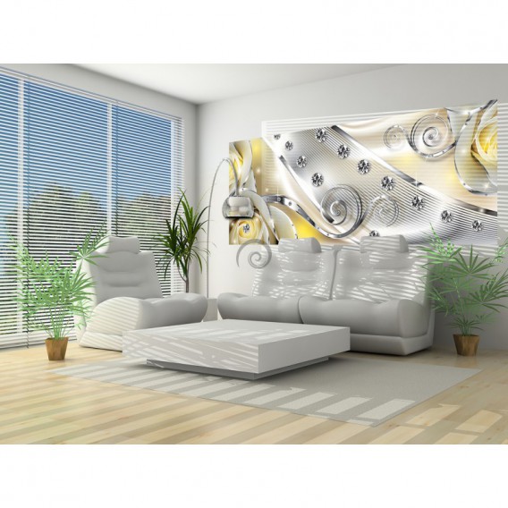 Panoramatická fototapeta - FT3152 - Žlté ruže