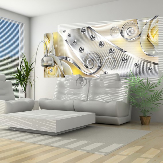 Panoramatická fototapeta - FT3152 - Žlté ruže