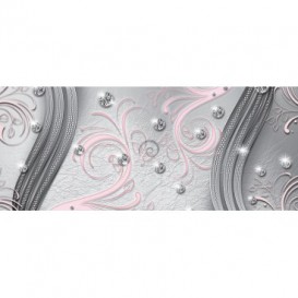 Panoramatická fototapeta - FT3431 - Ružovo diamantový ornament