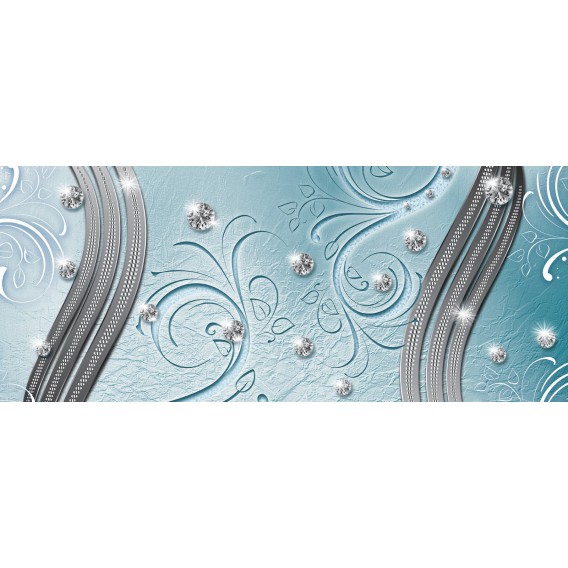 Panoramatická fototapeta - FT3728 - Modro diamantový ornament