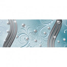 Panoramatická fototapeta - FT3728 - Modro diamantový ornament
