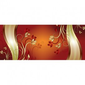Panoramatická fototapeta - FT3747 - Oranžovo zlatý ornament