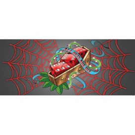 Panoramatická fototapeta - FT3852 - Hráčske kocky – sivé