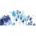 Panoramatická fototapeta - PA0076 - Modré kvety