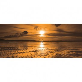 Panoramatická fototapeta - PA0079 - Žltý západ slnka