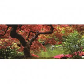 Panoramatická fototapeta - PA0081 - Červený strom