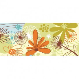 Panoramatická fototapeta - PA0118 - Kreslené listy