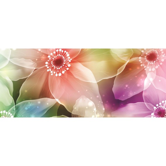 Panoramatická fototapeta - PA0119 - Farebné kvety