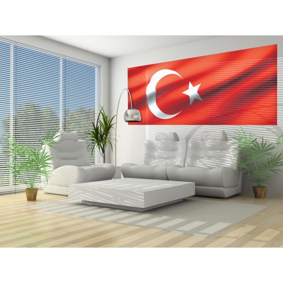 Panoramatická fototapeta - PA0139 - Turecká vlajka