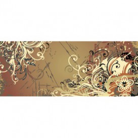 Panoramatická fototapeta - PA0191 - Kreslené kvety