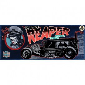 Panoramatická fototapeta - FT3854 - Lebka – pohrebné auto